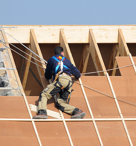 Roofer at Work in St. Louis, MO